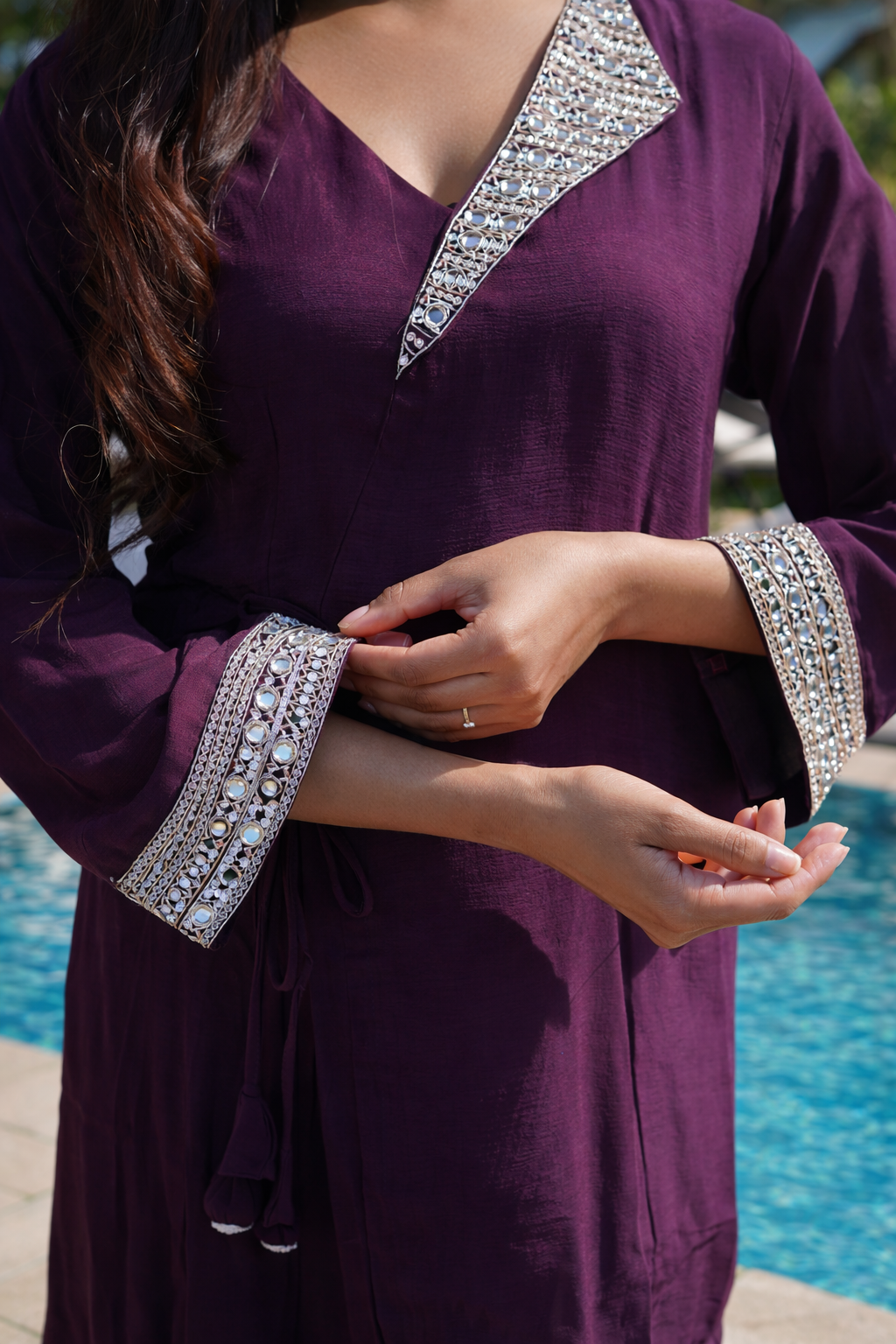 Royal Plum Elegance Kurta Set